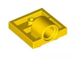 LEGO Sonderplatten 10247 Platte 2x2 mit Pin Loch, gelb