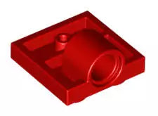 LEGO Sonderplatten 10247 Platte 2x2 mit Pin Loch, rot