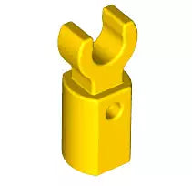 LEGO Stangen 11090 Griffhand mit Loch, gelb