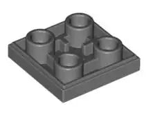 LEGO Fliesen 11203 Fliese invers 2x2, dunkelgrau
