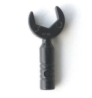 LEGO Minifiguren Zubehör 11402g Gabelschlüssel, schwarz