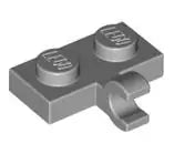 LEGO Sonderplatten 11476 Platte 1x2 mit Clip (waagrecht), hellgrau