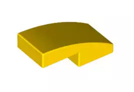 LEGO Schrägsteine 11477 Bogenstein 1x2x2/3 ohne Noppen, gelb