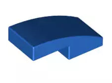 LEGO Schrägsteine 11477 Bogenstein 1x2x2/3 ohne Noppen, blau