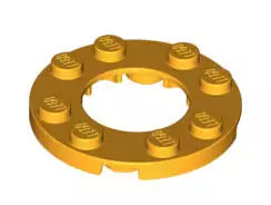 LEGO Platten 11833 Platte rund 4x4 mit Ausschnitt, knallhellorange