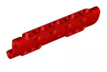 LEGO Technic 11954 Paneel gebogen mit 10 Pinlöchern (3x11), rot