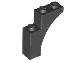 LEGO Steine 13965 Bogensteinsegment 1x3x3, schwarz