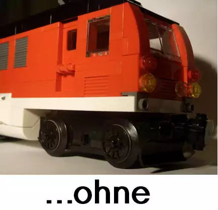 LEGO Eisenbahn 39866 Zugmotor Seitenverkleidung, schwarz