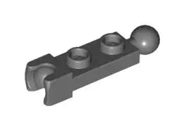 LEGO Sonderplatten 14419 Platte 1x2 mit Kugelkupplung und Kugelkopf, dunkelgrau