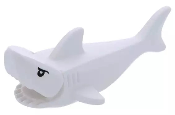 LEGO Tiere 14518c01pb01 Haifisch (Weißer Hai), weiß