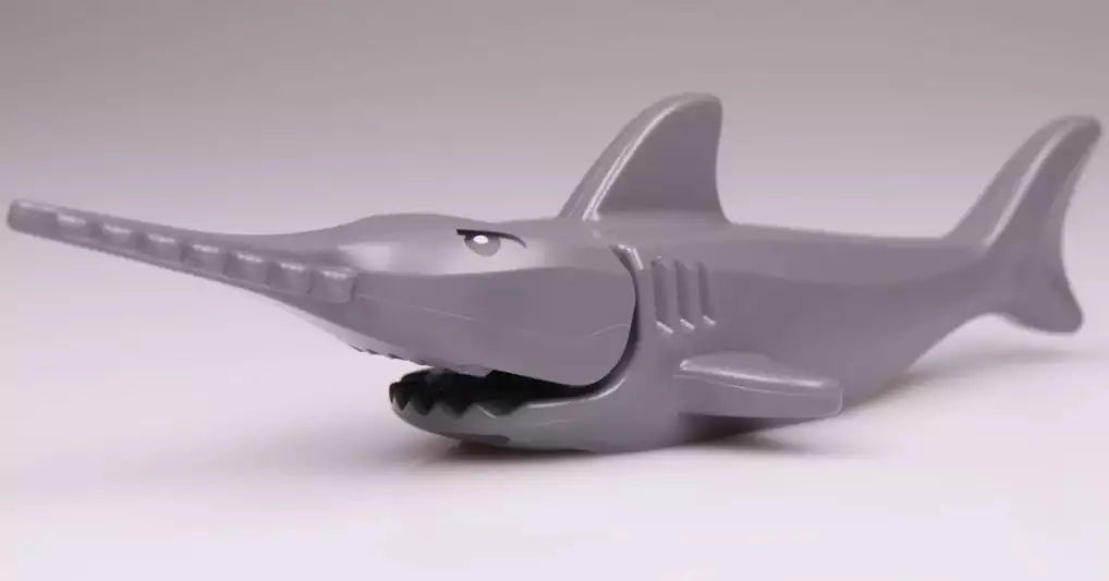 LEGO Tiere 14518c02pb01 Sägefisch, dunkelgrau