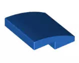LEGO Schrägsteine 15068 Bogenstein 2x2x2/3 ohne Noppen, blau