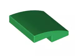 LEGO Schrägsteine 15068 Bogenstein 2x2x2/3 ohne Noppen, grün