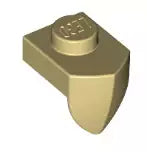 LEGO Sonderplatten 15070 Platte 1x1 mit vertikalem Zahn, beige
