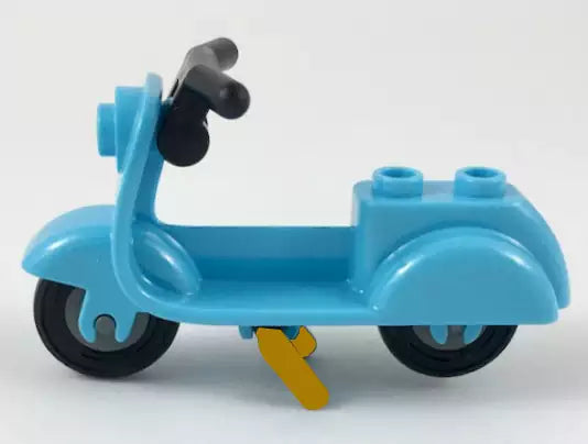 LEGO Fahrzeuge 15396c07 Vespa Motorroller (komplett), mittel-azurblau