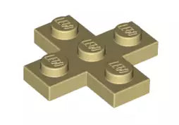 LEGO Platten 15397 Kreuzplatte 3x3, beige
