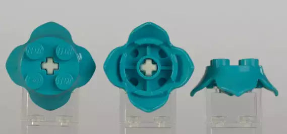 LEGO Pflanzen 15469 Blütenbätter mit Achsloch, mittel-azurblau