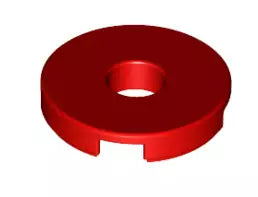 LEGO Fliesen 15535 Fliese rund 2x2 mit Loch, rot
