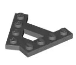 LEGO Sonderplatten 15706 Keilplatte A-Form, dunkelgrau