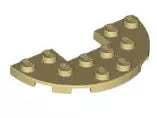 LEGO Sonderplatten 18646 Platte Halbkreis 3x6 mit Ausschnitt 1x2, beige