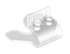 LEGO Minifiguren Zubehör 18663 Jumper-Sockel für Minifiguren, transparent-klar
