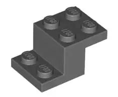 LEGO Sonderplatten 18671 Halter 3x2x1 1/3, dunkelgrau