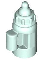 LEGO Minifiguren Zubehör 18855 Babyflasche, hell-aqua