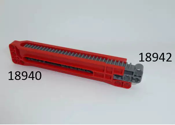 LEGO Technic 18942 Zahnstange (passend in 18940), dunkelgrau