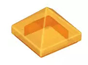 LEGO Schrägsteine 22388 Pyramide 1x1x2/3, transparent-neonorange
