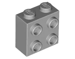 LEGO Sondersteine 22885 Stein 1x2x1 2/3 mit 4 Noppen an einer Seite, hellgrau