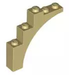 LEGO Steine 2339 Bogensteinsegment 1x5x4, beige