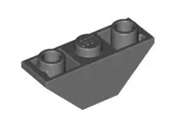 LEGO Schrägsteine 2341 Dachstein doppelt invers 45° 3x1, dunkelgrau
