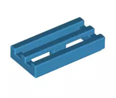 LEGO Fliesen 2412b Fliese Grill 1x2, dunkel-azurblau