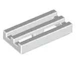 LEGO Fliesen 2412b Fliese Grill 1x2, weiß