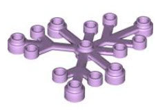 LEGO Pflanzen 2417 Blätter 6x5, lavendel