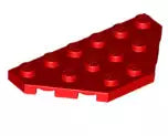LEGO Sonderplatten 2419 Platte 3x6 mit 2 abgeschrägten Ecken, rot