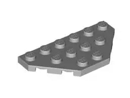 LEGO Sonderplatten 2419 Platte 3x6 mit 2 abgeschrägten Ecken, hellgrau