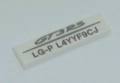 LEGO Fliesen 2431pb429 Fliese 1x4, weiß mit Porsche 911 GT3 RS Seriennummer: LG-P L4YYF9CJ