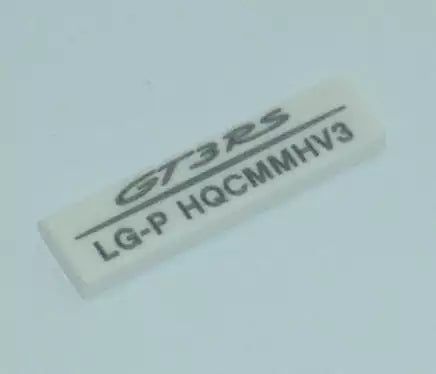 LEGO Fliesen 2431pb429 Fliese 1x4, weiß mit Porsche 911 GT3 RS Seriennummer: LG-P HQCMMHV3