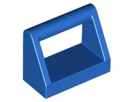 LEGO Fliesen 2432 Fliese 1x2 mit Bügel, blau