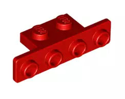 LEGO Sonderplatten 2436 Halter 1x2/1x4, rot