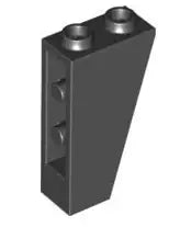 LEGO Schrägsteine 2449 Dachstein invers 75° 2x1x3, schwarz
