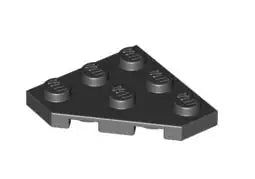 LEGO Sonderplatten 2450 Platte 3x3 mit abgeschrägtem Eck, schwarz