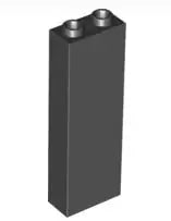 LEGO Steine 2454 Stein 2x1x5, schwarz