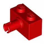 LEGO Sondersteine 2458 Stein 1x2 mit Pin, rot