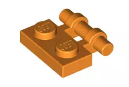 LEGO Gelenke 2540 Scharnierplatte mit Bügelstange 2x1, orange