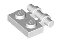 LEGO Gelenke 2540 Scharnierplatte mit Bügelstange 2x1, weiß