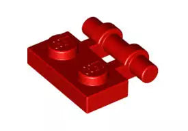 LEGO Gelenke 2540 Scharnierplatte mit Bügelstange 2x1, rot
