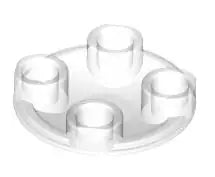 LEGO Platten 2654 Gleitschuh 2x2, transparent-klar