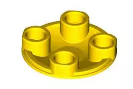 LEGO Platten 2654 Gleitschuh 2x2, gelb